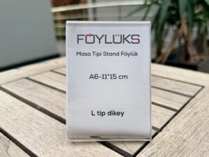 L Tipi Dikey Masa Stand Föylük