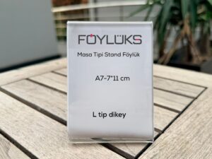 L Tipi Dikey Masa Stand Föylük