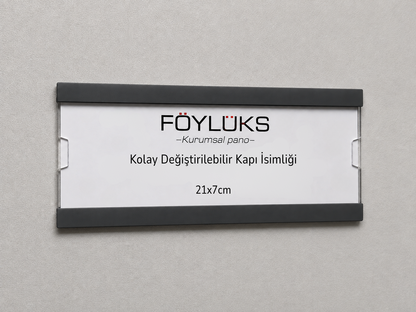 Kolay Değiştirilebilir İsimlik Antrasit