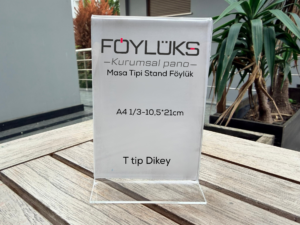 T Tipi Dikey Masa Stand Föylük