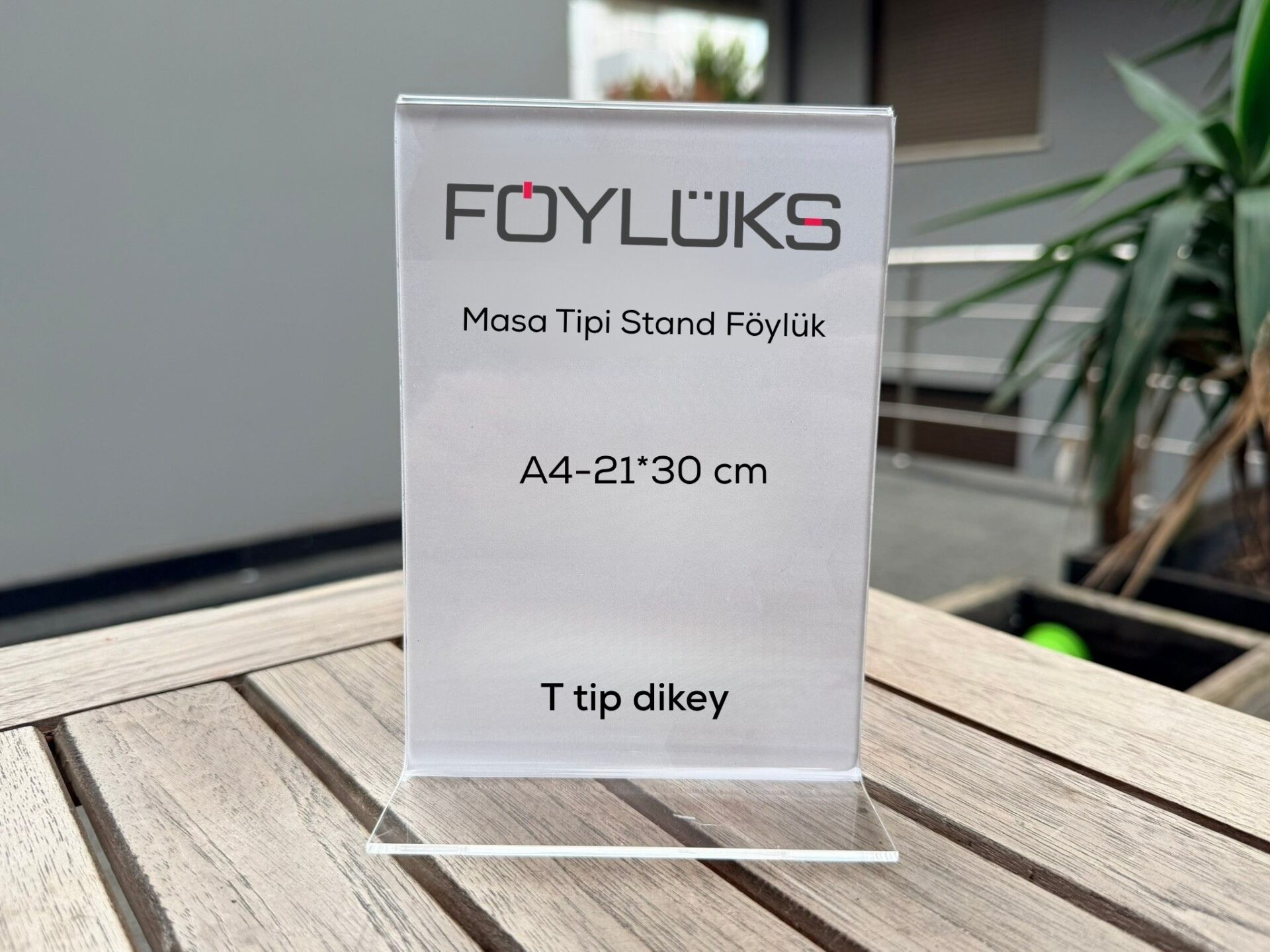T Tipi Dikey Masa Stand Föylük